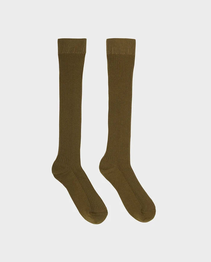 KNEE SOCKS - Cigar