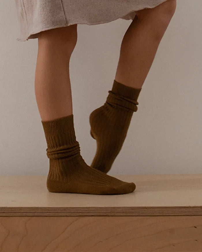KNEE SOCKS - Terracotta