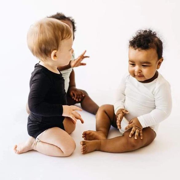 Kyte Baby - Long Sleeve Bodysuit - Cloud-Onesies-Newborn-Posh Baby