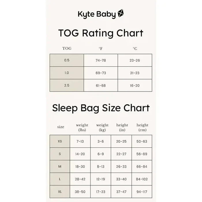 Kyte Baby - Sleep Sack - 1.0 TOG - Fog-Sleep Sacks + Bags-XS-Posh Baby
