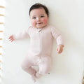 Kyte Baby - Zipper Footie - Blush-Footies + Rompers (Basic)-Preemie-Posh Baby