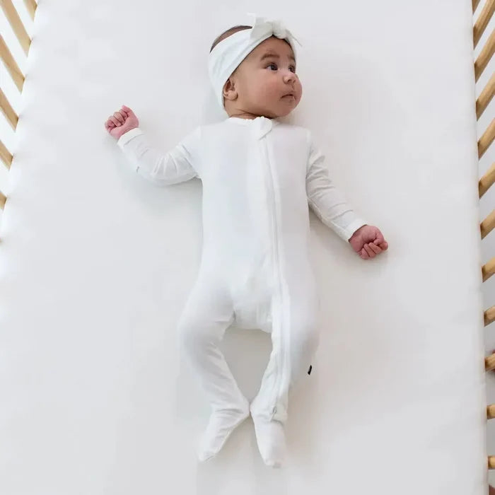 Kyte Baby - Zipper Footie - Cloud-Footies + Rompers (Basic)-Preemie-Posh Baby