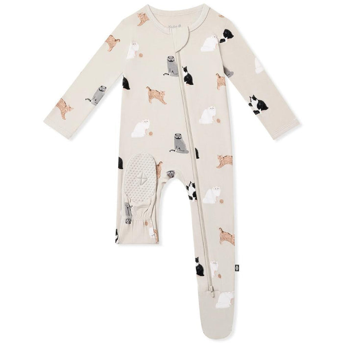 Kyte Baby - Zipper Footie - Fluffy Cat