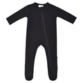 Kyte Baby - Zipper Footie - Midnight-Footies + Rompers (Basic)-6-12M-Posh Baby