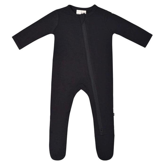 Kyte Baby - Zipper Footie - Midnight-Footies + Rompers (Basic)-6-12M-Posh Baby
