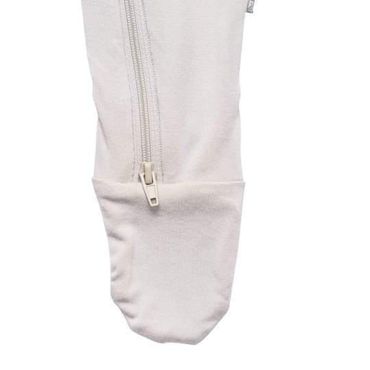 Kyte Baby - Zipper Footie - Oat-Footies + Rompers (Basic)-0-3M-Posh Baby