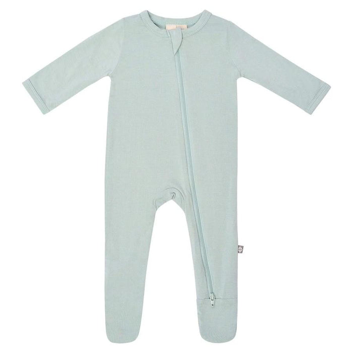Kyte Baby - Zipper Footie - Sage-Footies + Rompers (Basic)-Preemie-Posh Baby