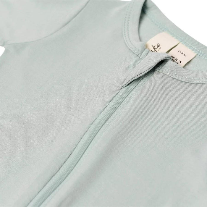Kyte Baby - Zipper Footie - Sage-Footies + Rompers (Basic)-Preemie-Posh Baby