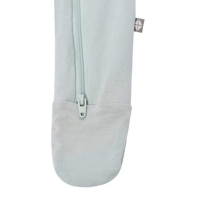 Kyte Baby - Zipper Footie - Sage-Footies + Rompers (Basic)-Preemie-Posh Baby
