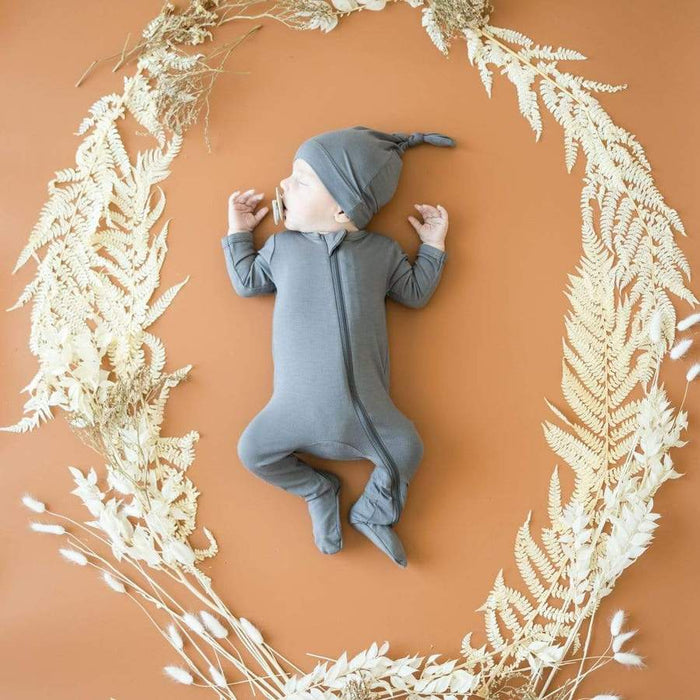 Kyte Baby - Zipper Footie - Storm-Footies + Rompers (Basic)-Newborn-Posh Baby