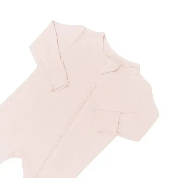 Kyte Baby - Zipper Romper - Blush-Footies + Rompers (Basic)-Newborn-Posh Baby