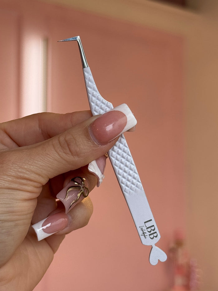 L shaped skinny 90 degree tweezer