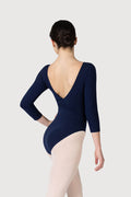 L0439 - Bloch Page Gathered ¾ Sleeve Womens Leotard