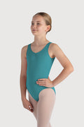 L0828G - Bloch Overture Odetta Sleeveless Pleat Girls Leotard
