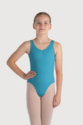 L0828G - Bloch Overture Odetta Sleeveless Pleat Girls Leotard