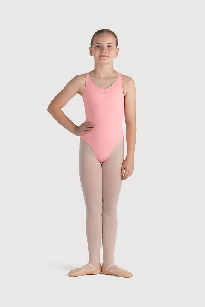 L0828G - Bloch Overture Odetta Sleeveless Pleat Girls Leotard