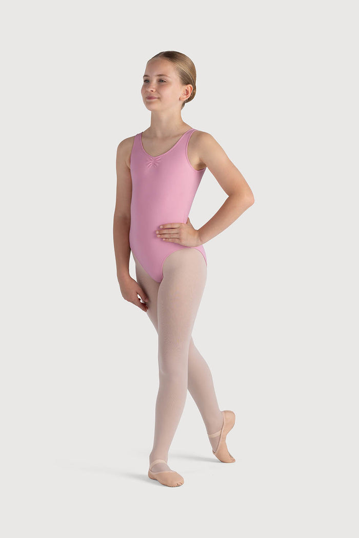 L0828G - Bloch Overture Odetta Sleeveless Pleat Girls Leotard