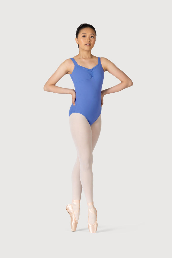 L3866SB - Bloch Microlux™ Gayleena Empire Gathered Front Wide Strap Leotard