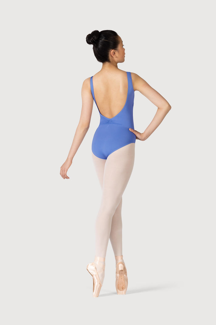 L3866SB - Bloch Microlux™ Gayleena Empire Gathered Front Wide Strap Leotard
