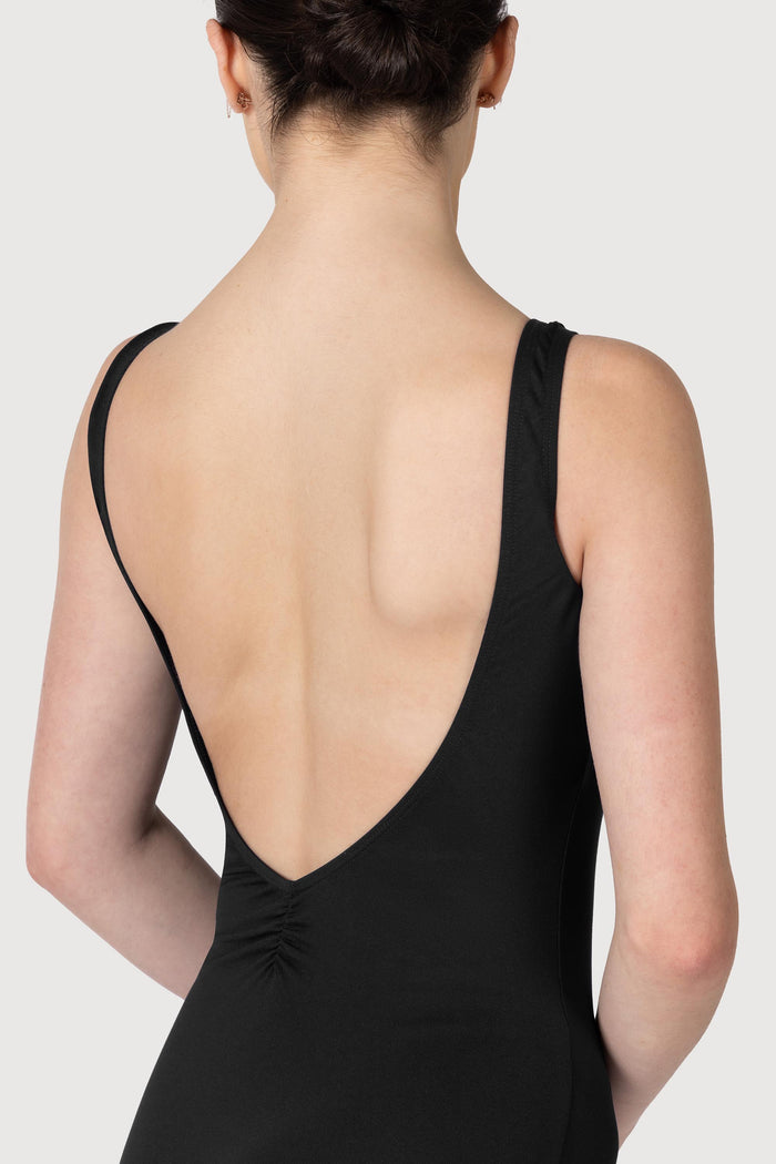 L3866SB - Bloch Microlux™ Gayleena Empire Gathered Front Wide Strap Leotard