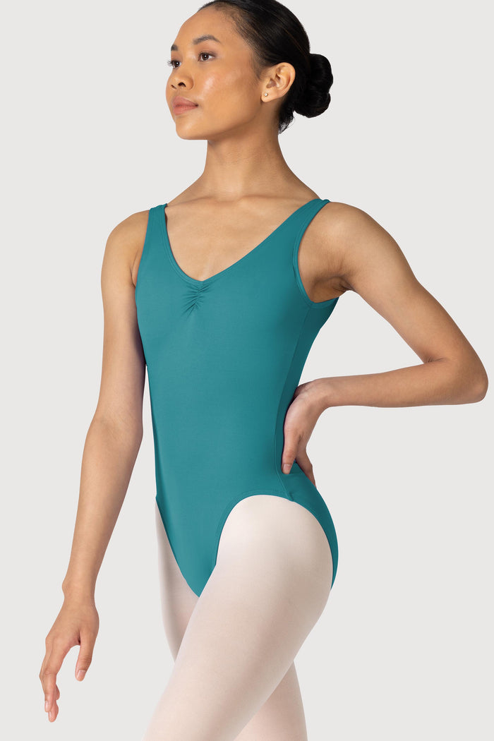L3888LI - Bloch Microlux™ Nyla Gather Front & Low Back Womens Leotard