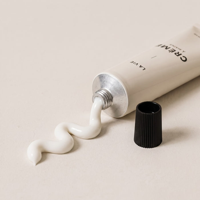 La Vie Hand Cream Tube, styled at home