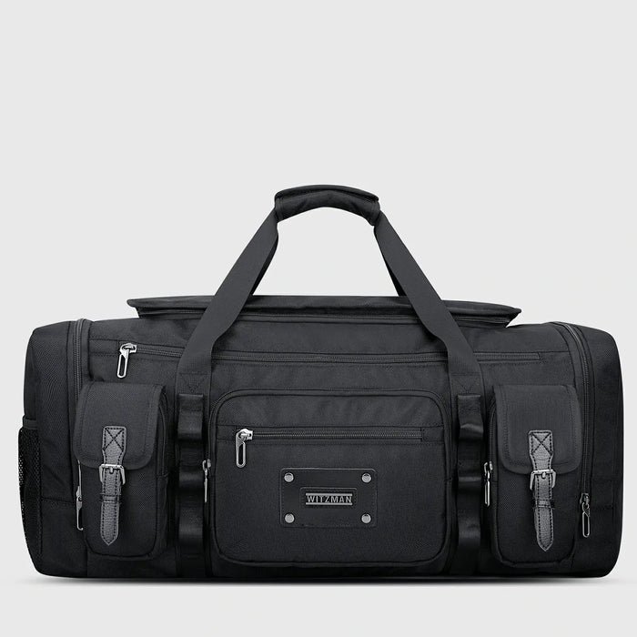 Black WITZMAN B717 55L duffel bag product view