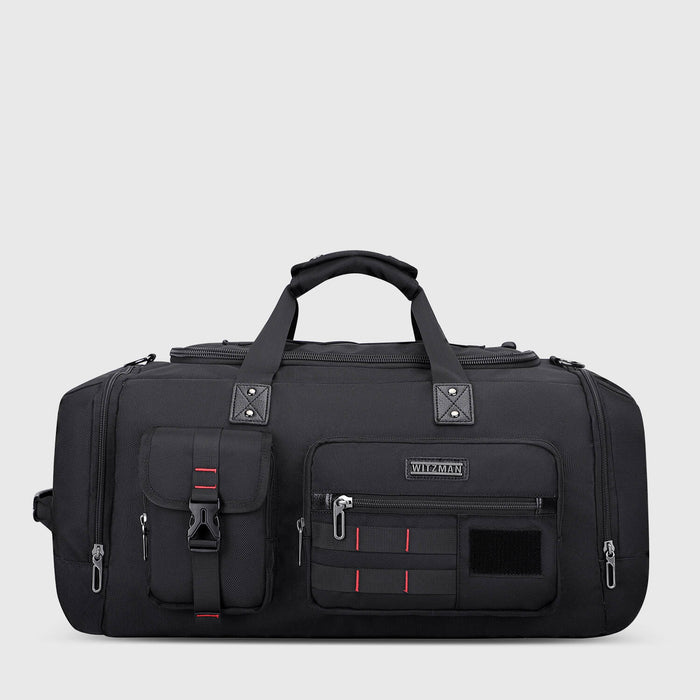 Large Travel Duffel Bags with Shoe Compartment Tote Bag, three-quarter exterior angle