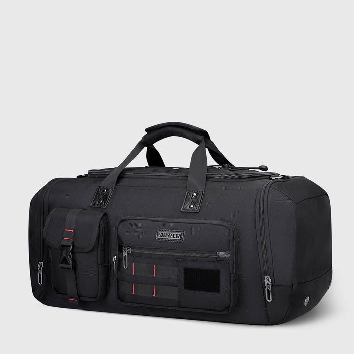 witzman b693 nylon duffel bag black travel luggage