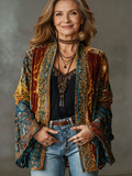 Lauren Boho Embroidered Kimono Cardigan