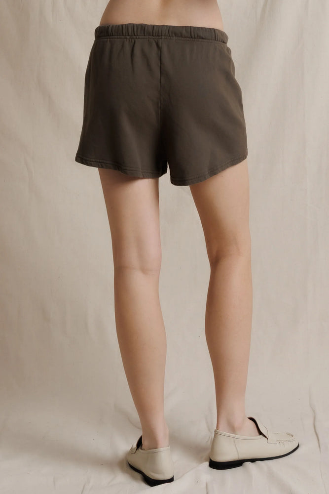 Layla French Terry Sweat Shorts - Dark Olive