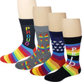 LGBT Novelty Dress Socks | Unisex (4 Pairs)