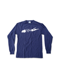 LI Fish Long Sleeve Crew in Navy - Madison's Niche