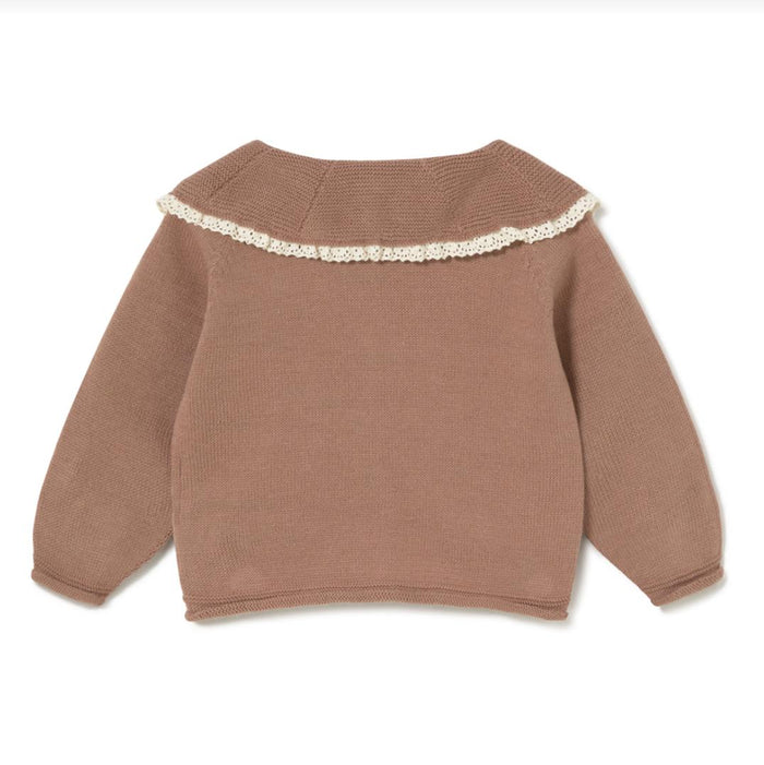 Li & Me - Organic Knit Collared Sweater & Pant Set - Bloom