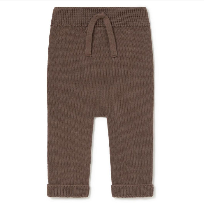 Li & Me - Organic Knit Pants - Coffee