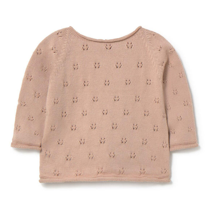 Li & Me - Pointelle Knit Top & Pant Set - Blushed-Sets-Newborn (1M)-Posh Baby