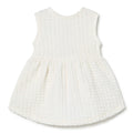Li & Me - Terry Tank Dress - Cream-Dresses-3M-Posh Baby