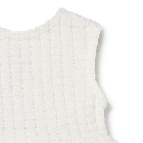 Li & Me - Terry Tank Dress - Cream-Dresses-3M-Posh Baby