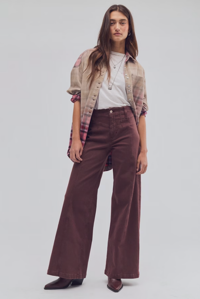 Libre Cord Wide Leg Pant in Shopping Bag