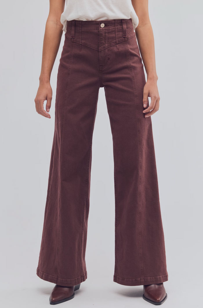 Libre Cord Wide Leg Pant in Shopping Bag