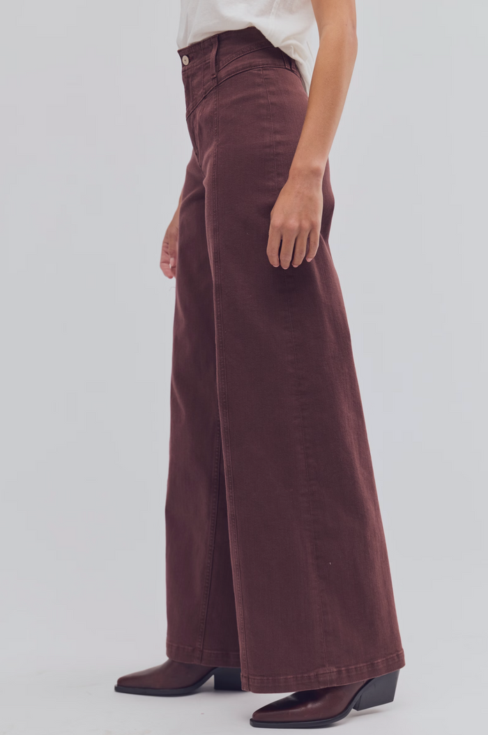 Libre Cord Wide Leg Pant in Shopping Bag