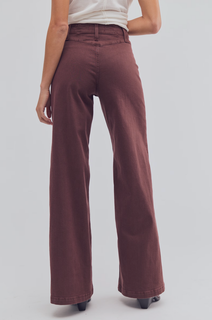 Libre Cord Wide Leg Pant in Shopping Bag