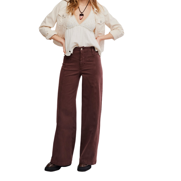 Libre Wide-Leg in Rum