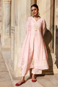 Light Pink Chanderi Kurta Set