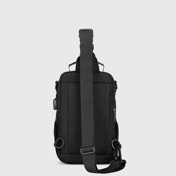 Lightweight Convertible Travel Sling Bag Backpack, rear panel and breathable backing