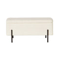 Lily Rectangle Bench Alba Ice White