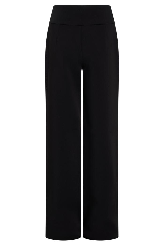 Lindie Straight Leg Suiting Pants - Black