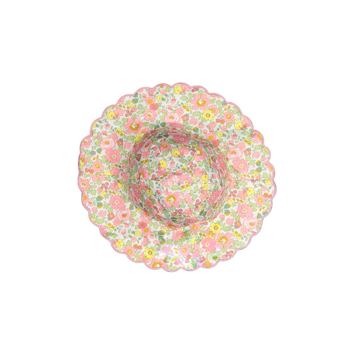 Lollipop Liberty Floral Lycra Scalloped Sunny Hat