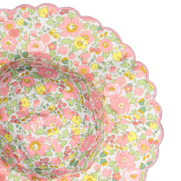 Lollipop Liberty Floral Lycra Scalloped Sunny Hat