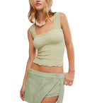 Love Letter Cami in Fresh Green - Madison's Niche